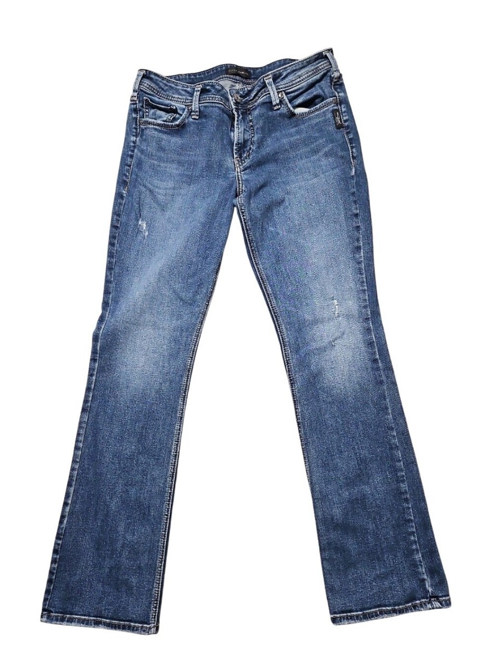 Silver Jeans 30x33 (Read) Elyse Slim Boot Lightly Distressed